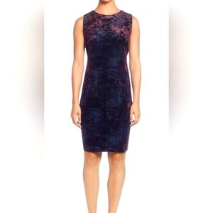 NWT T Tahari Velour Sheath Dress Size 6